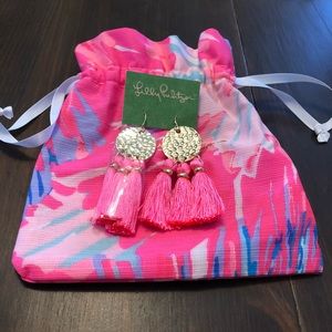 New Lilly Pulitzer Tassel Earrings “Coral Reef”